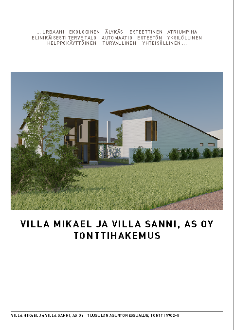 Villa Mikael - tonttihakemus
